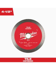 Milwaukee 4-1/2 In. Continuous Rim Tile Diamond Blade