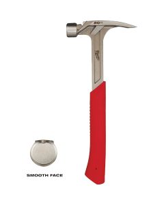 Milwaukee 20 Oz. Smooth-Face Rip Claw Hammer with Steel Handle