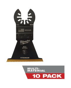 Milwaukee OPEN-LOK 2-1/2 In. Titanium Enhanced Bi-Metal Multi-Material Oscillating Blade (10-Pack)