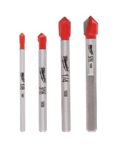 Milwaukee 4-Piece Glass and Tile Bit Set