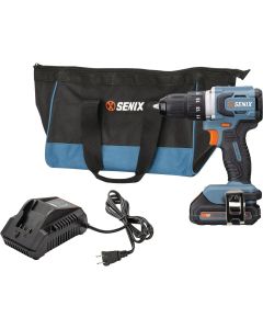 Senix X2 20 Volt Max Brushless 1/2 In. Cordless Drill/Driver Kit with 2.0 Ah Battery & Charger