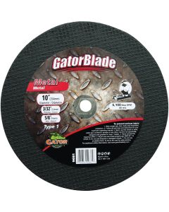 Gator Blade Type 1 10 In. x 3/32 In. x 5/8 In. Metal Cut-Off Wheel