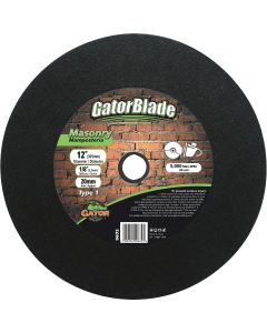 Gator Blade Type 1 12 In. x 1/8 In. x 20 mm Masonry Cut-Off Wheel