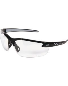 Edge Eyewear Zorge G2 Gloss Black Frame Safety Glasses with Clear Vapor Shield Lenses