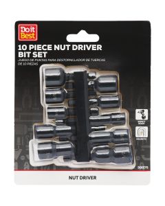 Do it Best 10-Piece Magnetic Impact-Ready Nutdriver Bit Set