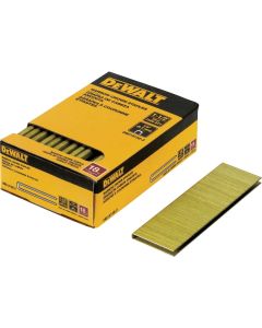 DEWALT 1/4 In. x 1-1/2 In. 18-Gauge Collated Crown Staples (2500 Ct.)