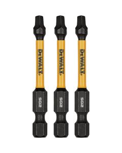 DEWALT FlexTorq 2 In. #2 Square Impact Screwdriver Bit (3-Pack)