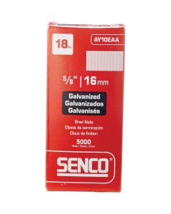 Senco 18-Gauge Galvanized Slight Head Brad Nail, 5/8 In. (5000 Ct.)