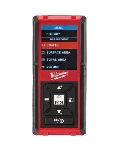 Milwaukee 150 Ft. Backlit Color Screen Laser Distance Measurer