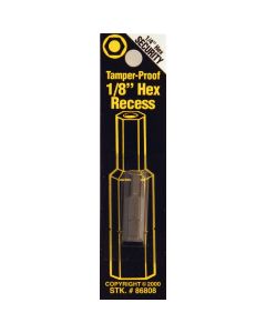 Best Way Tools 1/8 In. Hex Security 1 In. 1/4 In. Hex Screwdriver Bit