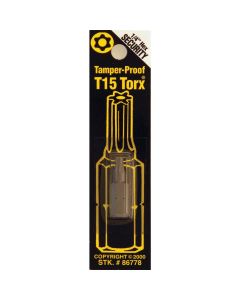 Best Way Tools T15 Tamperproof Torx Security 1 In. 1/4 In. Hex Screwdriver Bit