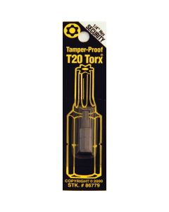 Best Way Tools T20 Tamperproof Torx Security 1 In. 1/4 In. Hex Screwdriver Bit