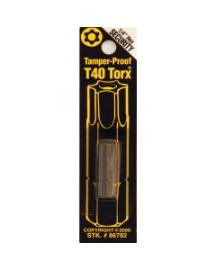 Best Way Tools T40 Tamperproof Torx Security 1 In. 1/4 In. Hex Screwdriver Bit