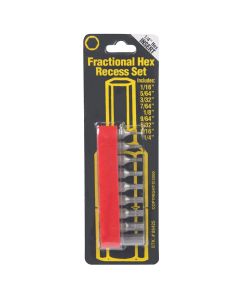 Best Way Tools 9-Piece Hex Fractional Insert Screwdriver Bit Set