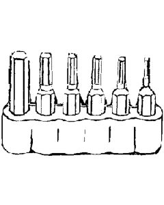 Best Way Tools 6-Piece Hex Metric Insert Screwdriver Bit Set