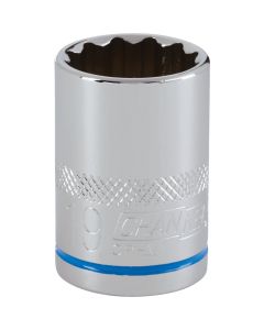 Channellock 1/2 In. Drive 19 mm 12-Point Shallow Metric Socket
