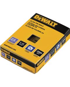 DEWALT 1-1/2 In. 23-Gauge Bright Pin Nail (2000 Ct.)