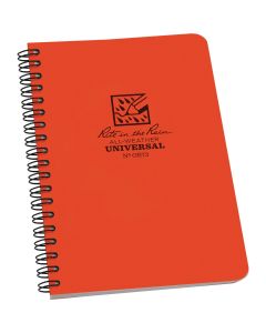 Rite in the Rain All-Weather 4-7/8 In. W x 7 In. H 32-Sheet Side Spiral Bound Notebook, Orange