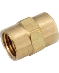 Anderson Metals 1/2 In. Yellow Brass Coupling