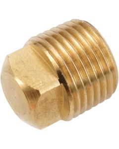 Anderson Metals 1/8 In. Yellow Brass Square Head Square Plug