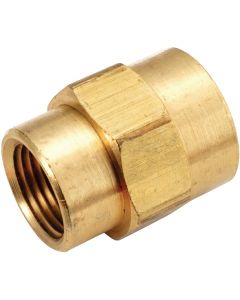 Anderson Metals 1/2 In. x 1/4 In. Yellow Brass Reducing Coupling