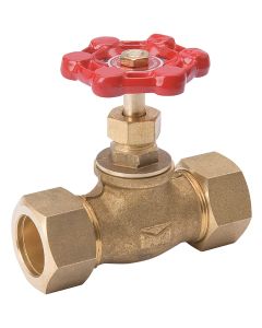 ProLine 1/2 In. C X 1/2 In. C Low Lead Cast Brass Stop Valve