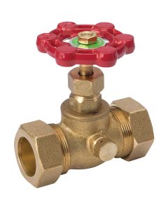 ProLine 1/2 In. C X 1/2 In. C Cast Brass Stop Valve