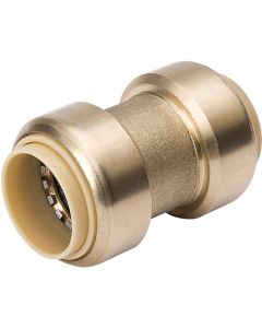 ProLine 1 In. x 1 In. Brass Push Fit Coupling