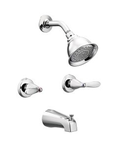 Moen Adler Chrome 2-Handle Lever Tub and Shower Faucet