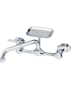 B&K Polished Chrome 2-Handle 8 In. Utility Faucet