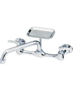 B&K Polished Chrome 2-Handle 12 In. Utility Faucet