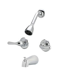 Home Impressions Chrome 2-Handle Metal Lever Tub & Shower Faucet