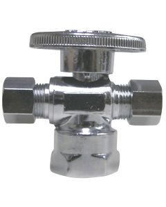 ProLine 1/2 In. FIP x 3/8 In. C x 3/8 In. C Brass Cross Valve