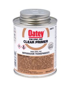 Oatey 8 Oz. Clear Pipe and Fitting Primer for PVC/CPVC