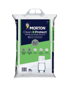 Morton Clean and Protect Plus Rust Defense 40 Lb. Water Softener Salt Pellets