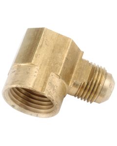 Anderson Metals 3/8 In. x 3/4 In. Female 90 Deg. Flare Brass Elbow (1/4 Bend)