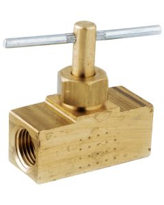 Anderson Metals 1/4 In. FIP x 1/4 In. FIP Brass Straight Needle Valve