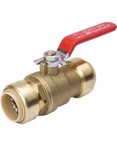 ProLine 1/2 In. Brass Push-Fit Full Port Ball Valve