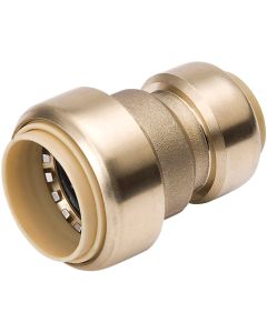 ProLine 3/4 In. x 1/2 In. Brass Push Fit Coupling