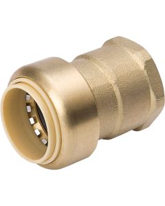 ProLine 1/2 In. x 1/2 In. FPT Brass Push Fit Adapter