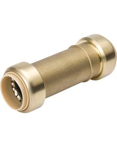 ProLine 3/4 In. x 3/4 In. Brass Push Fit Repair Coupling