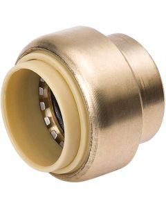 ProLine 1/2 In. Brass Push Fit Cap