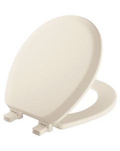 Mayfair Advantage Round Closed Front Biscuit Wood Toilet Seat