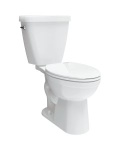 Delta Prelude White Elongated Bowl 1.28 GPF Toilet Kit