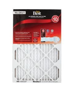 Do it Best 16 In. x 24 In. x 1 In. Allergen Pro MERV 10 Furnace Filter