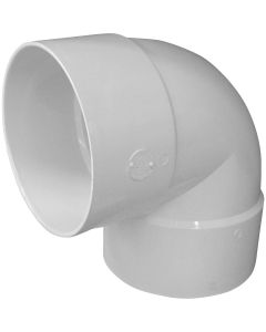 IPEX Canplas 6 In. SDR 35 90 Deg. PVC Sewer and Drain Short Turn Elbow (1/4 Bend)