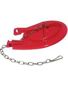 Lasco Kohler Cimarron 3-1/4 In. Red Rubber Toilet Flapper with Chain