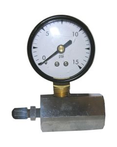 Lasco 3/4 In. FIP 15 PSI Gas Test Gauge