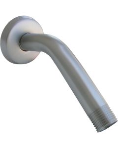 Lasco 6 In. Satin Nickel Shower Arm and Flange