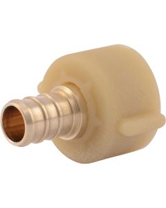 SharkBite 1/2 In. Crimp Fit x 7/8 In. BCT Brass PEX Adapter